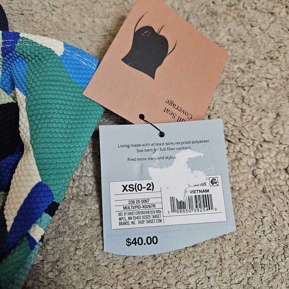 Shade & Shore Textured Tropical One-Piece Swimsuit – Size XS (0–2) | NWT - Picture 8 of 11